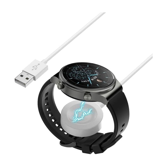 Nettech GT2 Pro Beyaz Akıllı Saat için Kablosuz Şarj Cihazı (NT-112071) - USB A Kablolu, İthalatçı Garantili