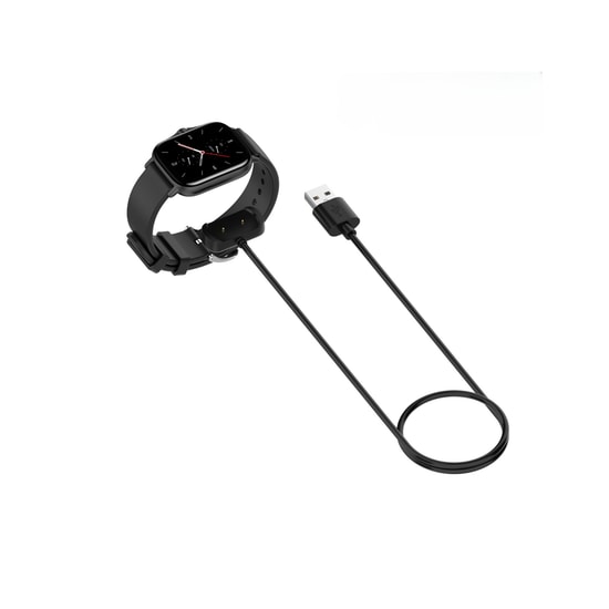 Nettech Watch GTR4 - GTR3 Siyah Akıllı Saat Kablosuz Şarj Aleti (NT-112073) - Alüminyum Standlı, Hızlı Şarj