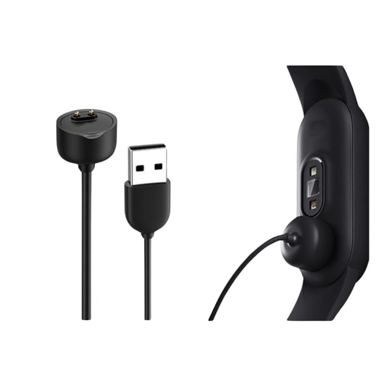 Nettech Mi Band 5 Siyah Akıllı Bileklik için Kablosuz Şarj Aleti (NT-112075) - Wireless, Hızlı Şarj, İthalatçı Garantili