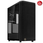 Asus ProArt PA401 Wood Edition Metal Panel Temperli Cam PWM 2 Fanlı ATX Siyah Bilgisayar Kasası