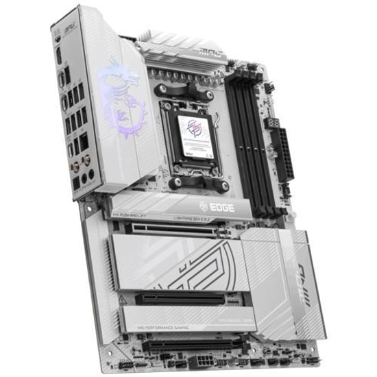 MSI MPG X870E Edge TI WiFi AM5 DDR5 8400MHz (OC) ATX Anakart - 4x M.2, USB4, Wi-Fi 7, 5G LAN, HDMI, RGB Aydınlatma
