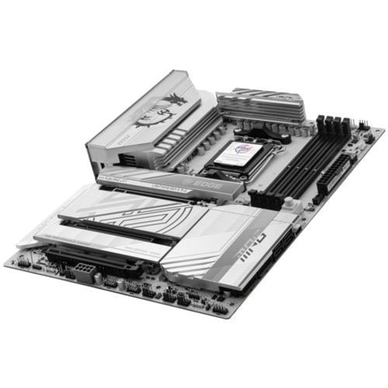MSI MPG X870E Edge TI WiFi AM5 DDR5 8400MHz (OC) ATX Anakart - 4x M.2, USB4, Wi-Fi 7, 5G LAN, HDMI, RGB Aydınlatma