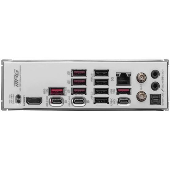 MSI MPG X870E Edge TI WiFi AM5 DDR5 8400MHz (OC) ATX Anakart - 4x M.2, USB4, Wi-Fi 7, 5G LAN, HDMI, RGB Aydınlatma