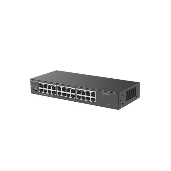 Ruijie Reyee RG-ES124G-L 24 Port Gigabit Switch - Metal Kasa, 10/100/1000 Mbps, Fansız, Tak Çalıştır, Rackmount Tasarım