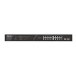Ruijie Reyee RG-ES118GS-P-L 16 Port PoE Gigabit Switch - 2xSFP Uplink, 247W Güç, Rackmount Tasarım, Metal Kasa