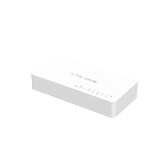 Ruijie Reyee RG-ES08F 8 Port 10/100 Mbps Tak Çalıştır Plastik Kasa Switch - Fansız, Kompakt Tasarım, Masaüstü Kullanım
