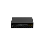 Ruijie Reyee RG-ES110F-P 10 Port PoE Switch - 8 Port 10/100, 2 Port Uplink, Metal Kasa, 110W Güç Kapasitesi