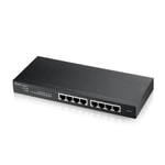 Zyxel GS1915-8-EU0101F 8 Port Gigabit Smart Yönetilebilir Hybrid NebulaFlex Switch - 10/100/1000 Mbps, Masaüstü Kasa