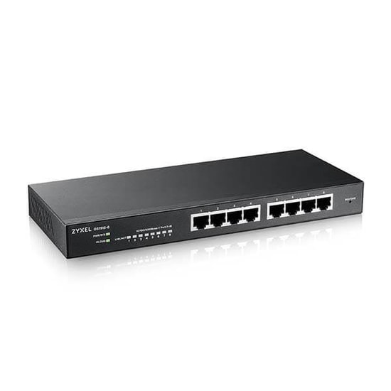 Zyxel GS1915-8-EU0101F 8 Port Gigabit Smart Yönetilebilir Hybrid NebulaFlex Switch - 10/100/1000 Mbps, Masaüstü Kasa