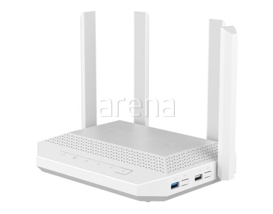 Keenetic Hero AX3000 KN-1012-01-EU Wi-Fi 6 Mesh Fiber VPN Router - 2.5G Port, 2x USB, 512MB RAM, 4 Anten, MU-MIMO