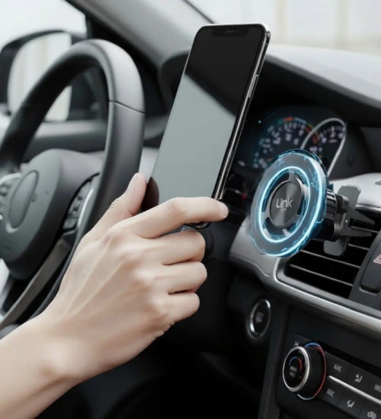 Linktech H872 Premium Havalandırma Montajlı Süper Manyetik Telefon Tutacağı Araç Aksesuar