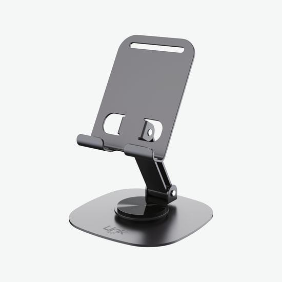LinkTech H714 Masaüstü Telefon Tutucu - 360 Dönebilen, Ayarlanabilir Metal Stand, Tüm Telefonlara Uyumlu