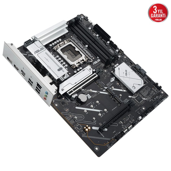 ASUS Prime B860-Plus CSM Anakart: LGA1851, DDR5 8200MHz, 3xM.2, HDMI, DP, Type-C, PCIe 5.0, 2.5G LAN, AURA RGB, ATX