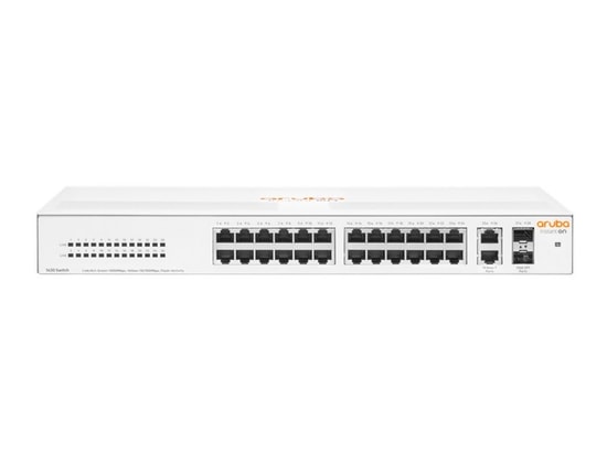 HPE Aruba Instant On 1430 26G Switch (R8R50A) - 24G Port, 2 SFP Gigabit, Yönetilemez, Tak Çalıştır, Rackmount Anahtar