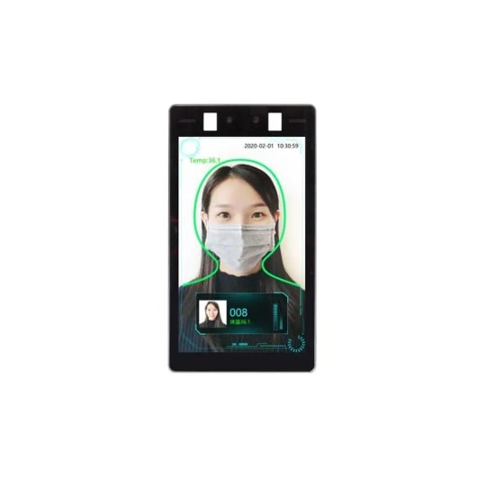Uranium ST-8201R-8T 8 Inc 2mp 3.6mm Lens 1Metre IR 120dB WDR Yüz Tanıma Isı Ölcer Access Kontrol Terminali Küp Kemara