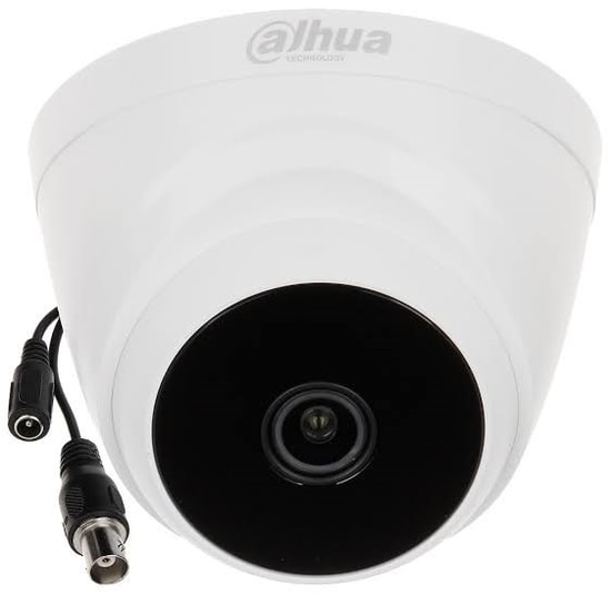 Dahua HAC-T1A21-0280B 2MP Dome Kamera - 2.8mm Lens, 20m IR, Analog, 4in1 HDCVI/TVI/AHD/CVBS, CMOS Sensör, Plastik Kasa