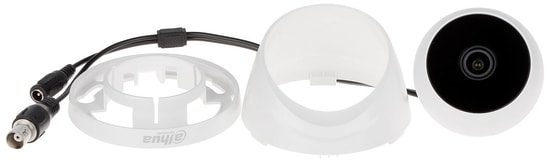 Dahua HAC-T1A21-0280B 2MP Dome Kamera - 2.8mm Lens, 20m IR, Analog, 4in1 HDCVI/TVI/AHD/CVBS, CMOS Sensör, Plastik Kasa