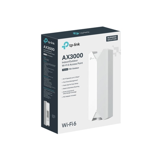 TP-Link Festa F61-Outdoor AX1800 WiFi 6 Dış Ortam Access Point - 1201+574Mbps, MU-MIMO, 300m, Mesh, PoE, IP67