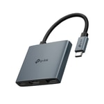 TP-Link UH3020C USB Type-C 3 Portlu Hub: 4K HDMI, 100W Şarj, 5Gbps USB 3.2 Gen1 Type-C Hızlı Veri Aktarımı