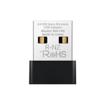 TP-LINK MERCUSYS MA14N AX300 Nano Wi-Fi USB Ağ Adaptörü - WiFi 6, Çift Bant, 287 Mbps, MU-MIMO, WPA, Tak Çalıştır