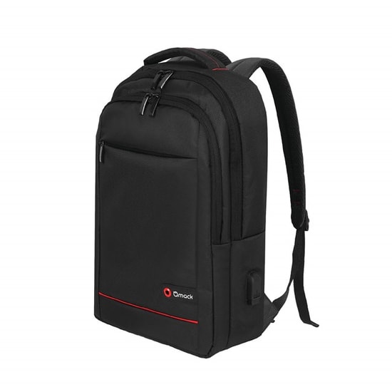 Mack Office MCC-007 Siyah 17.3" Laptop Sırt Çantası - USB Şarj Portlu, 3 Bölmeli, Su Geçirmez, Hafif Tasarım, Ergonomik