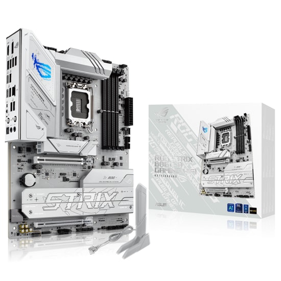 Asus Rog Strix B860-A Gaming Wifi Anakart: LGA1851, DDR5 9066MHz (OC), 4xM.2, Wi-Fi 7, 2.5G LAN, HDMI, DP, USB 4, ATX