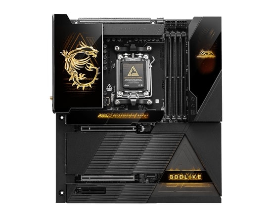MSI MEG X870E GODLIKE AM5 DDR5 E-ATX Anakart - 9000MHz (OC), 7xM2, USB4, 10G/5G LAN, WiFi 7, RGB, PCIe 5.0