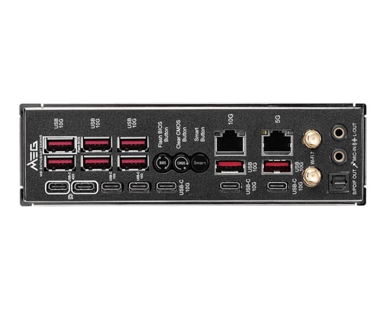 MSI MEG X870E GODLIKE AM5 DDR5 E-ATX Anakart - 9000MHz (OC), 7xM2, USB4, 10G/5G LAN, WiFi 7, RGB, PCIe 5.0