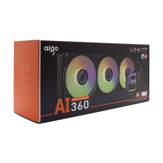 Aigo AI360 Argb 360mm Siyah Sıvı Soğutma LGA1851 Fan ve Soğutucu