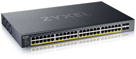 Zyxel XGS1935-52HP 48 Port Gbe Poe Lite 4x10Gigabit Sfp+ Uplink L3 Smart Managed 375W Poe Switch