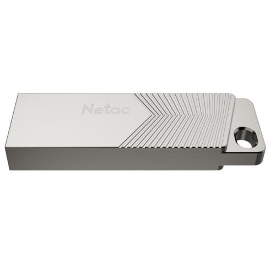 Netac UM1 64GB Gümüş USB 3.2 Flash Bellek (NT03UM1N-064G-32PN) - Metal Kasa, Yüksek Hızlı Veri Aktarımı