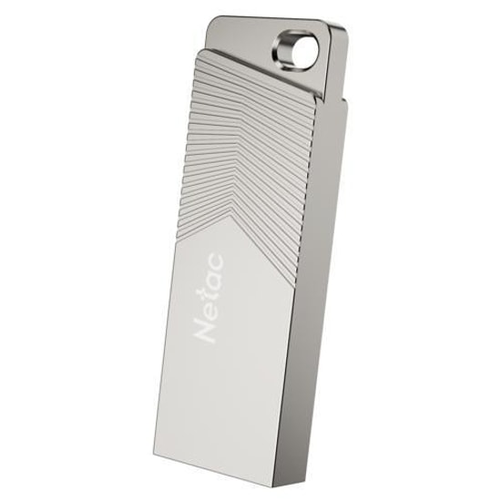Netac UM1 64GB Gümüş USB 3.2 Flash Bellek (NT03UM1N-064G-32PN) - Metal Kasa, Yüksek Hızlı Veri Aktarımı