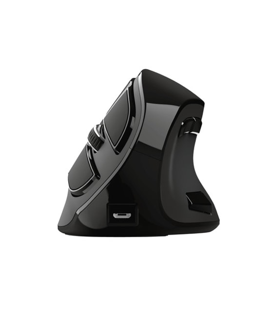 Trust Voxx 23731 Şarj Edilebilir Kablosuz Dikey Ergonomik Mouse (TRU23731) - 2400 DPI Optik, 9 Tuşlu, BT ve USB Alıcı