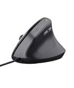 Trust Bayo II TRU25144 Ergonomik Kablolu Optik Mouse Siyah - 2400 DPI, Dikey Tasarım, Hassas İmleç Kontrolü, USB