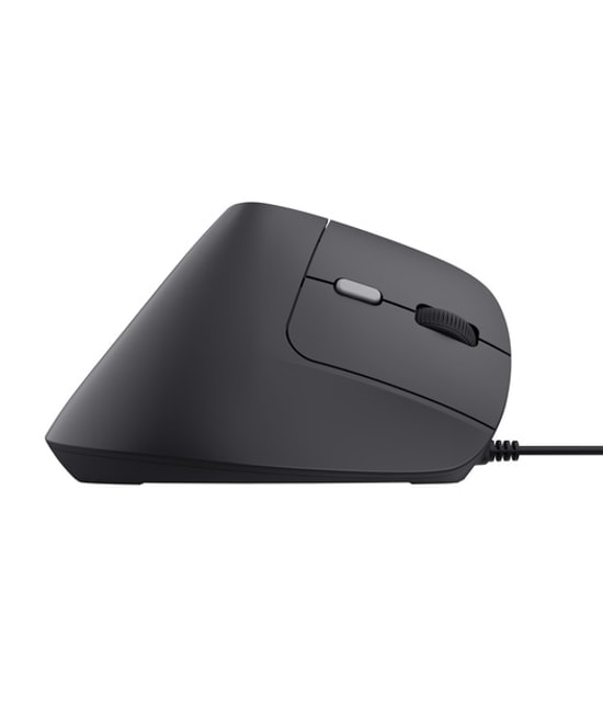 Trust Bayo II TRU25144 Ergonomik Kablolu Optik Mouse Siyah - 2400 DPI, Dikey Tasarım, Hassas İmleç Kontrolü, USB