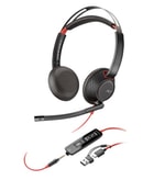 HP Poly BlackWire 5220 Stereo USB-C Headset + 3.5mm Plug + USB-C/A Adapter 8X231AA Kulaklık Seti