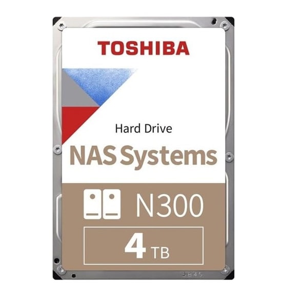 Toshiba N300 4TB 7200RPM 512MB Cache 3.5" SATA3 NAS Hard Disk (MN10ADA400ES) - 200MB/s, 512MB Cache, 7/24 Kullanım