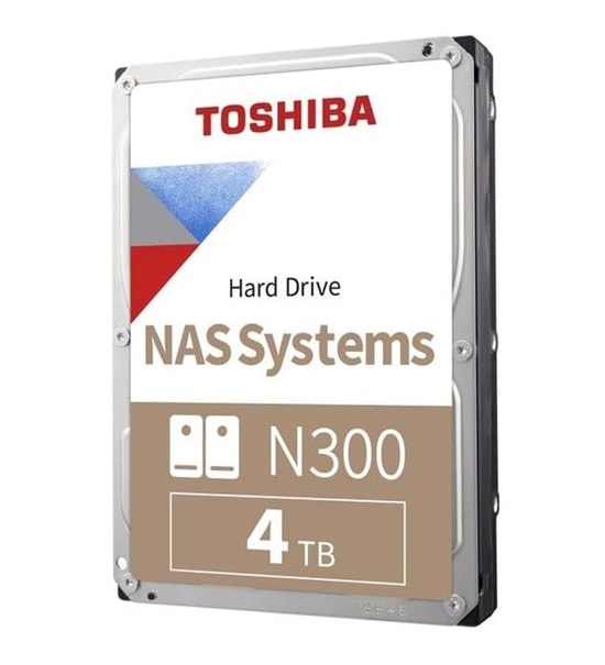 Toshiba N300 4TB 7200RPM 512MB Cache 3.5" SATA3 NAS Hard Disk (MN10ADA400ES) - 200MB/s, 512MB Cache, 7/24 Kullanım