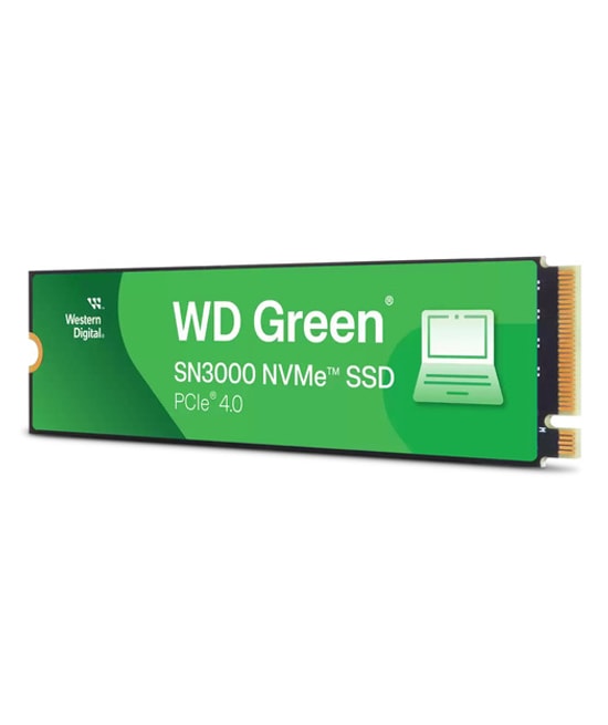WD Green SN3000 500GB NVMe M.2 3D NAND SSD (WDS500G4G0E) - 5000/4100 MB/s Okuma Yazma, PCIe Gen 4x4, SLC Önbellek