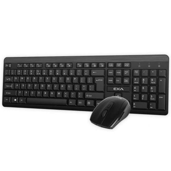 EXA EX277GCM Kablosuz Klavye Mouse Seti (Siyah) - 2xAAA Mouse, 1xAA Türkçe Q Klavye