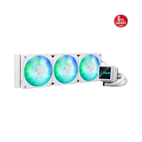 ASUS Prime LC 360 ARGB 360mm Beyaz İşlemci Sıvı Soğutucu - 2200RPM, 3 PWM Fanlı, Sessiz Soğutma, Intel AMD Uyumlu