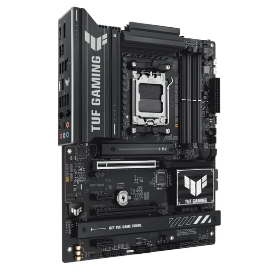 ASUS TUF GAMING B850-PLUS WIFI Anakart: AMD AM5, DDR5 8000MHz, 3xM.2, USB 3.2, WiFi 7, 2.5G LAN, AURA RGB, AI Ready, ATX