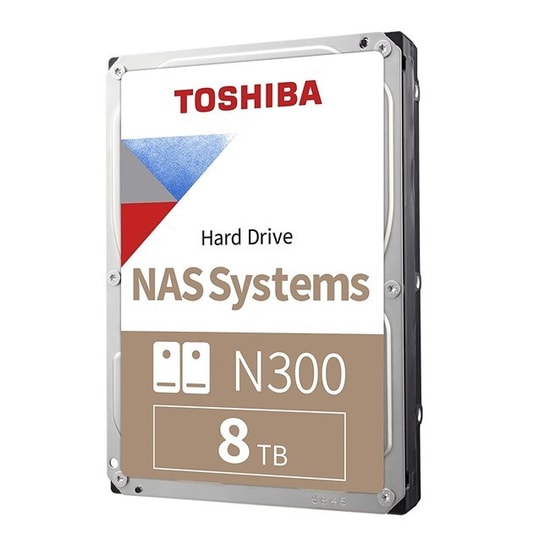 Toshiba N300 8TB NAS Hard Disk (MN10ADA800S) - 3.5" SATA3, 7200RPM, 512MB Önbellek, 7/24 Çalışma, Yüksek Performans