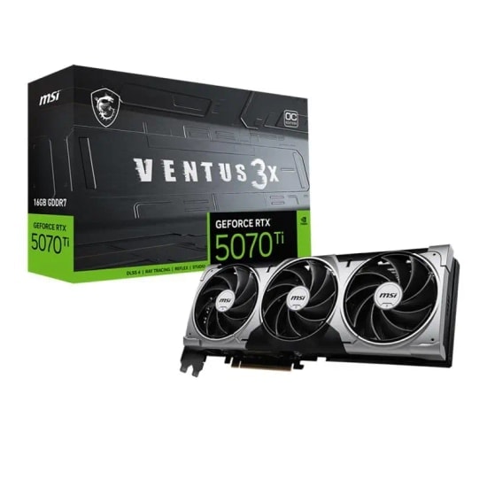MSI GeForce RTX5070TI VENTUS 3X OC 16G Ekran Kartı - 16GB GDDR7, 256Bit, PCIe 5.0, 3xDP, 1xHDMI, DLSS, DX12