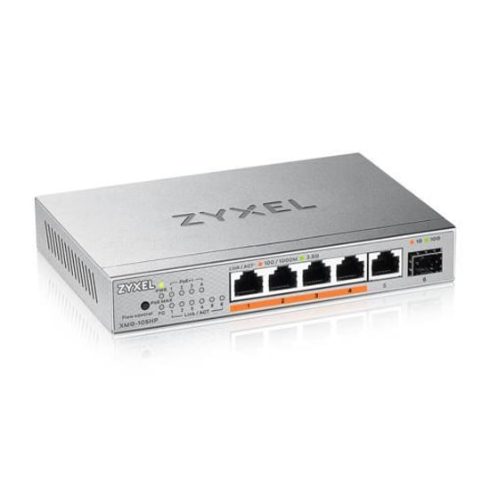 Zyxel XMG-105HP 5 Port 2.5G 1G SFP+ 70W Poe++ MultiGigabit Yönetilemez Desktop Switch