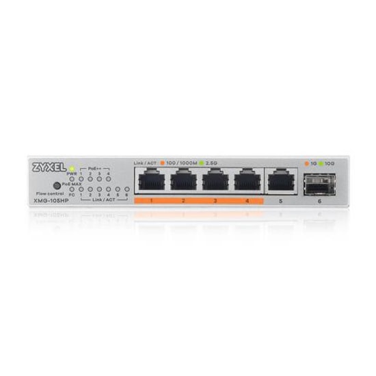 Zyxel XMG-105HP 5 Port 2.5G 1G SFP+ 70W Poe++ MultiGigabit Yönetilemez Desktop Switch