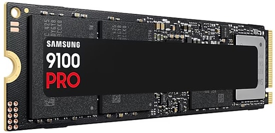 Samsung 9100 PRO 4TB NVMe M.2 NAND SSD (MZ-VAP4T0BW) - PCIe Gen 5x4, 14800/13400MB/s, 4GB LPDDR4X Cache, PS5 Uyumlu