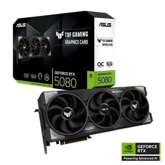 Asus GeForce RTX 5080 TUF Gaming OC 16GB GDDR7 Ekran Kartı (TUF-RTX5080-O16G-GAMING) - 256 Bit, Ray Tracing, DLSS 4
