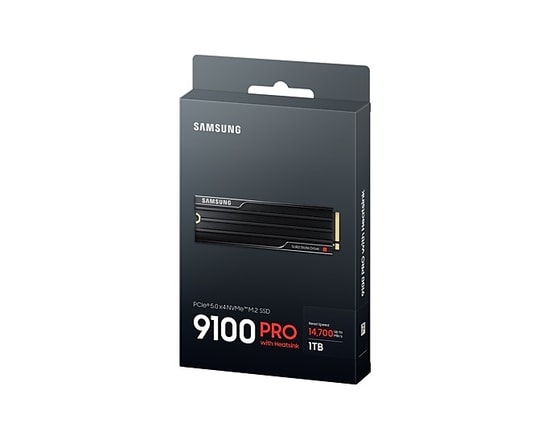 Samsung 9100 Pro 1TB Soğutuculu NVMe M.2 SSD (MZ-VAP1T0CW) - PCIe 5.0, 14800/13400 MB/s, 1GB LPDDR4X Cache, PS5 Uyumlu