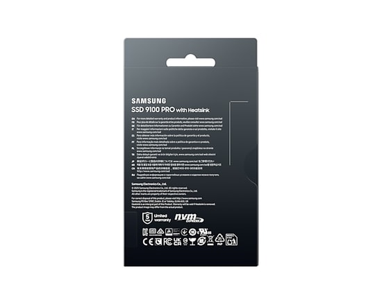 Samsung 9100 Pro 1TB Soğutuculu NVMe M.2 SSD (MZ-VAP1T0CW) - PCIe 5.0, 14800/13400 MB/s, 1GB LPDDR4X Cache, PS5 Uyumlu